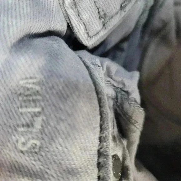 Distressed American Eagle Men’s Move Free Slim Jeans Airflex+ Size 34x32 Gray - Picture 6 of 11